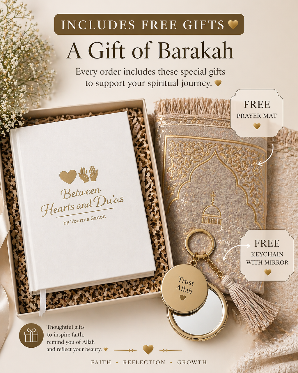 Between Hearts & Du’as – Guided Islamic Journal