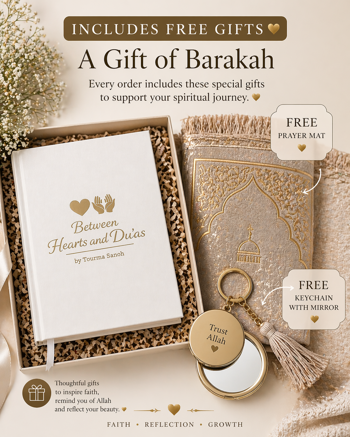 Between Hearts & Du’as – Guided Islamic Journal